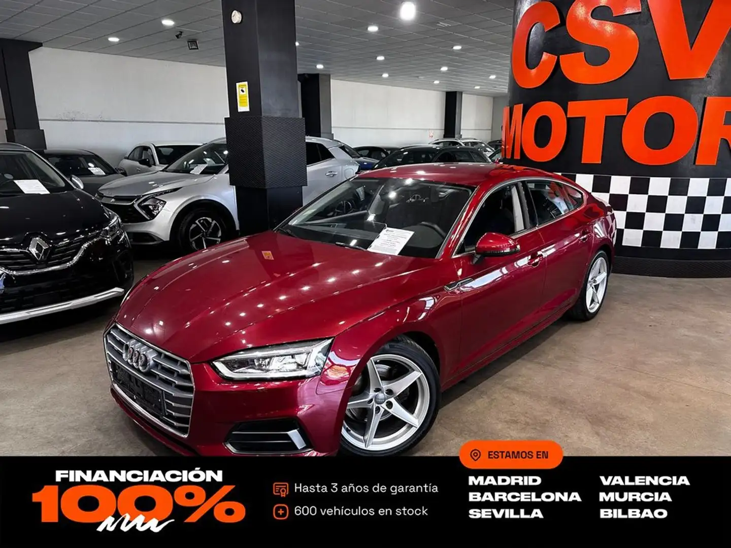 Audi A5 40 TFSI 140kW (190CV) S tronic Sportback Rojo - 1