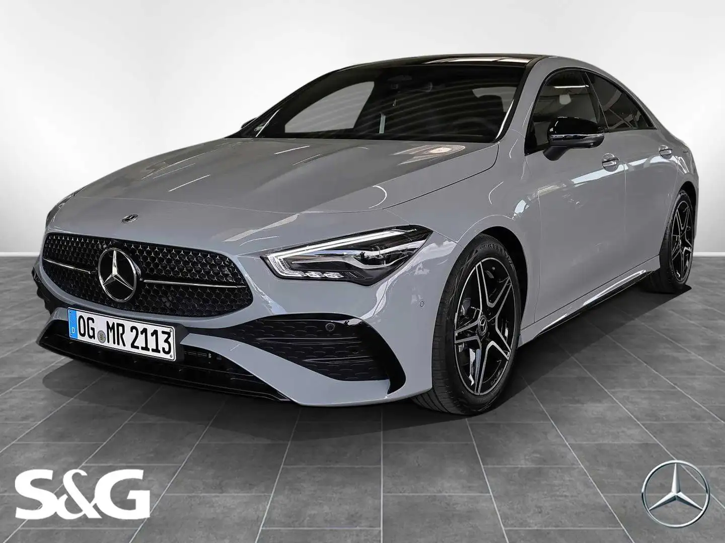 Mercedes-Benz CLA 180 Coupé AMG 360°+LED+Pano+Totwink+Distroni Grau - 1