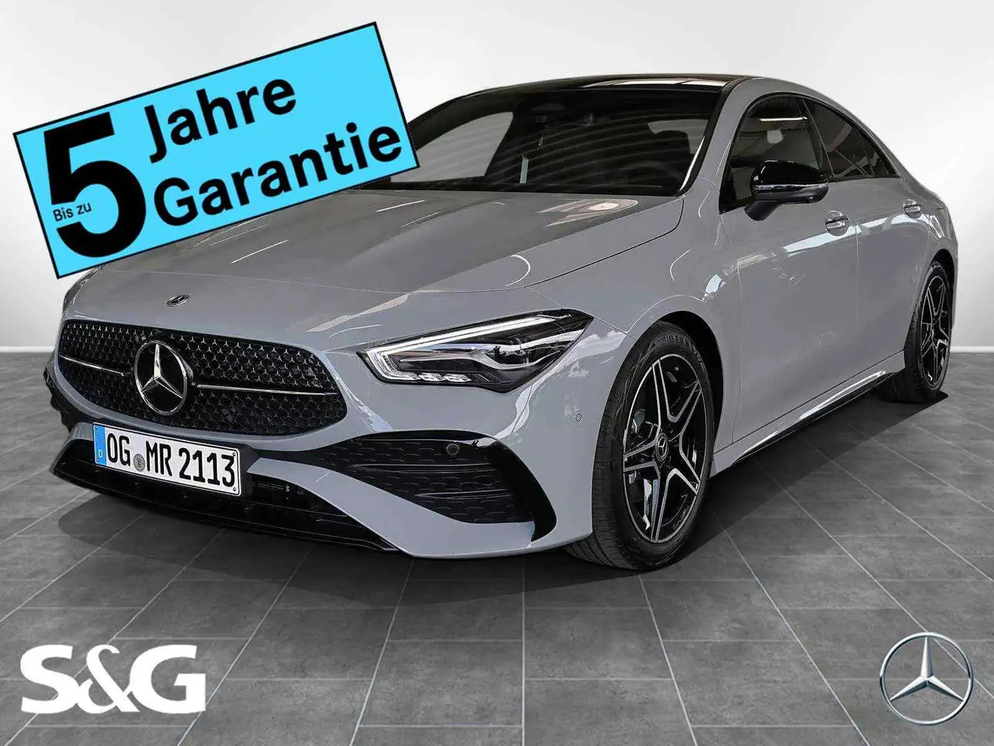 Mercedes-Benz CLA 180 Coupé AMG 360°+LED+Pano+Totwink+Distroni Grau - 1