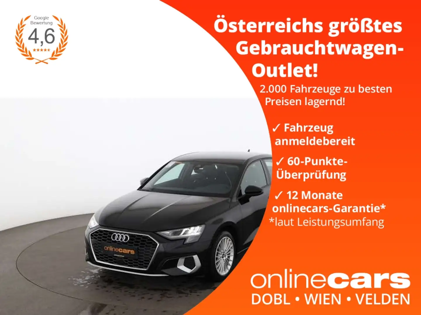 Audi A3 30 TFSI Limousine advanced Aut LED NAVI ASSIST Noir - 1