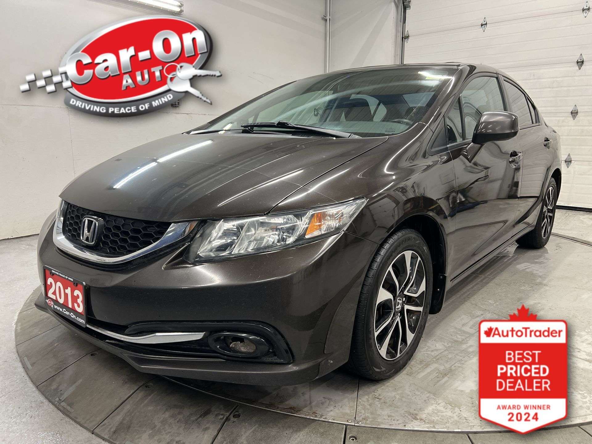 Black 2013 Honda Civic EX Sedan Front-Wheel Drive Automatic
