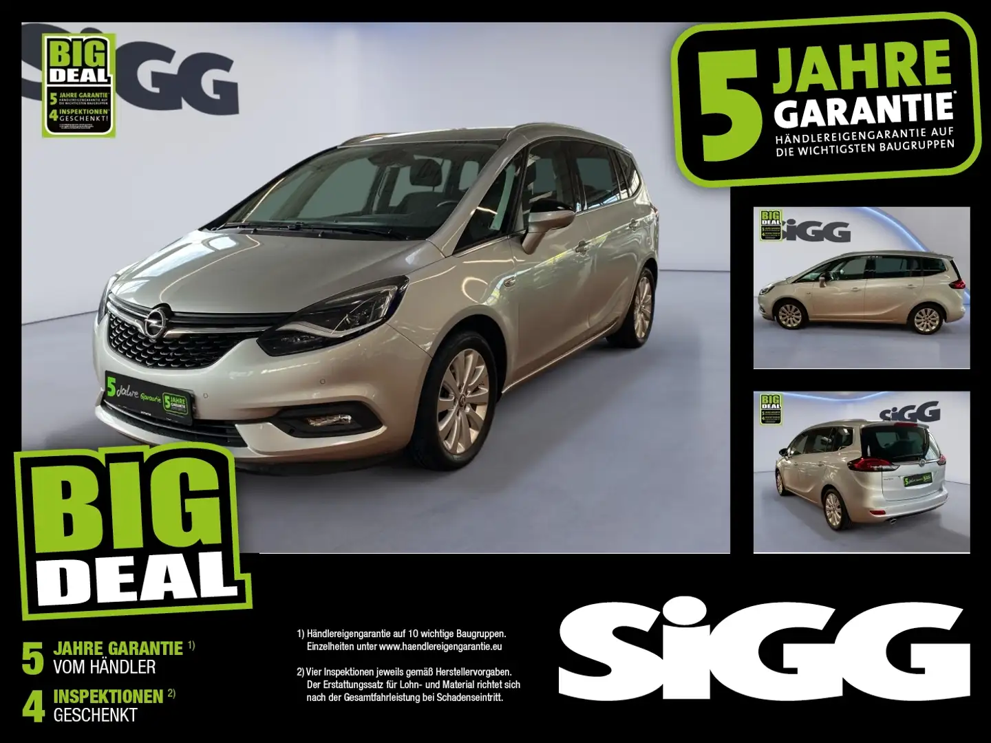 Opel Zafira C 1.6 Turbo Innovation Navi 7-Sitzer Srebrny - 1