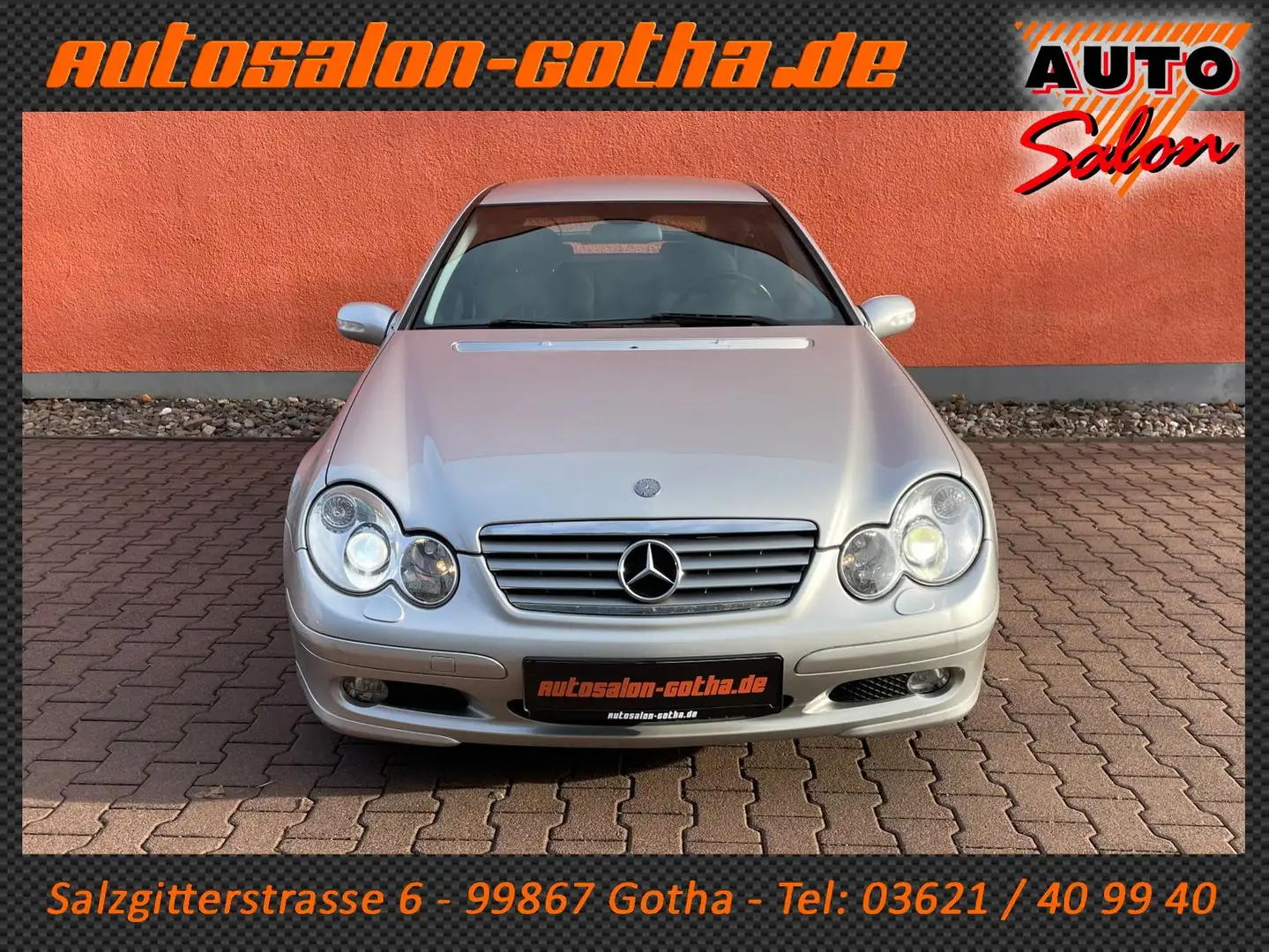 Mercedes-Benz C 200 Coupé Automatik Indianapolis XENON 1.Hand Silber - 2