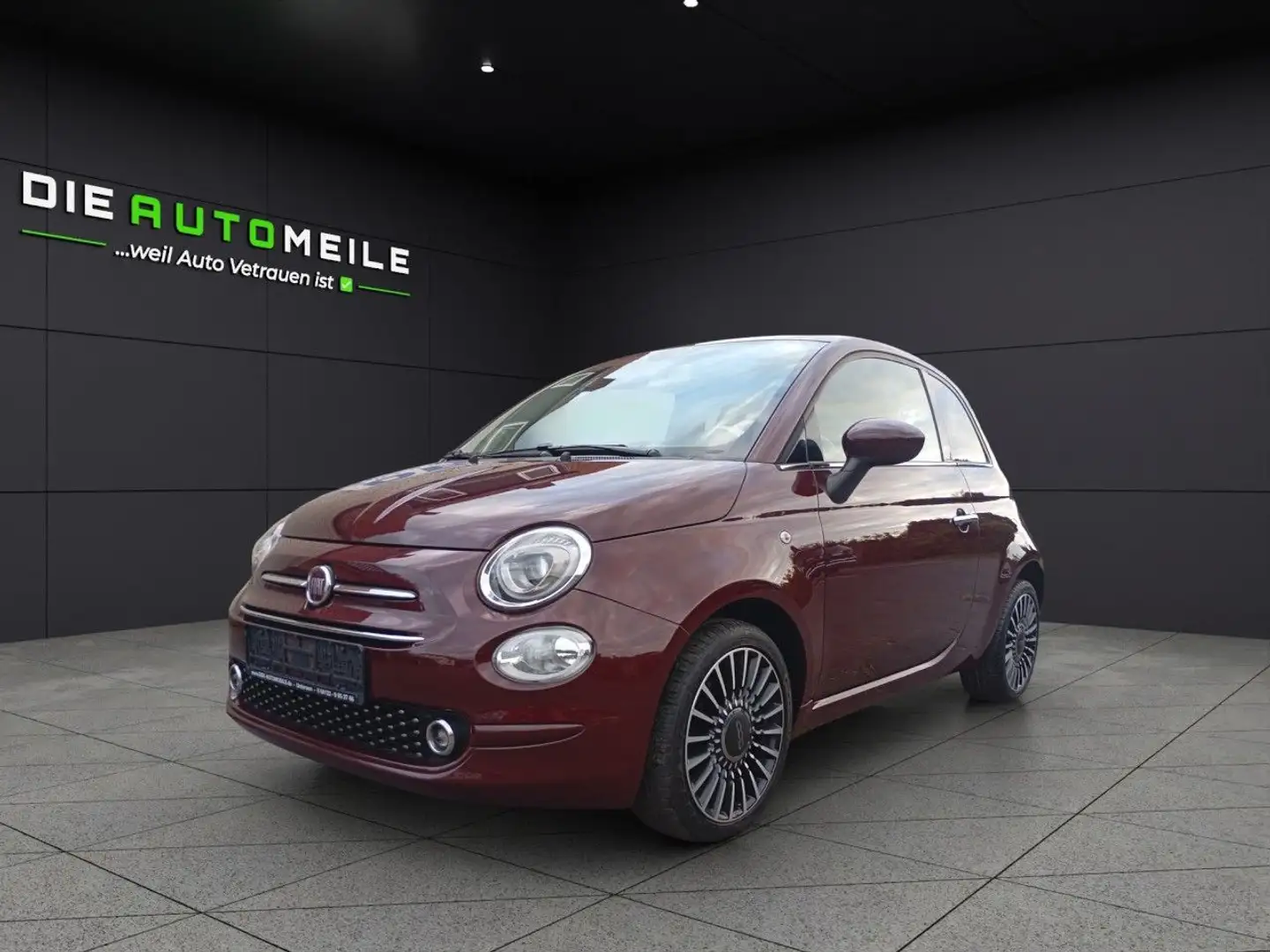 Fiat 500 Klima PDC Panora. CarPlay Mauve - 1