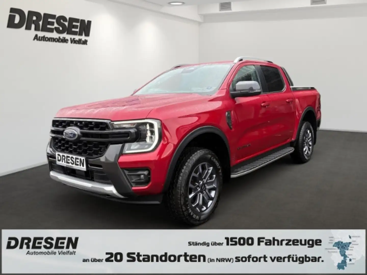 Ford Ranger e-4WD 2.0 DoKa Wildtrak + AHK + Technologiepaket Rot - 1