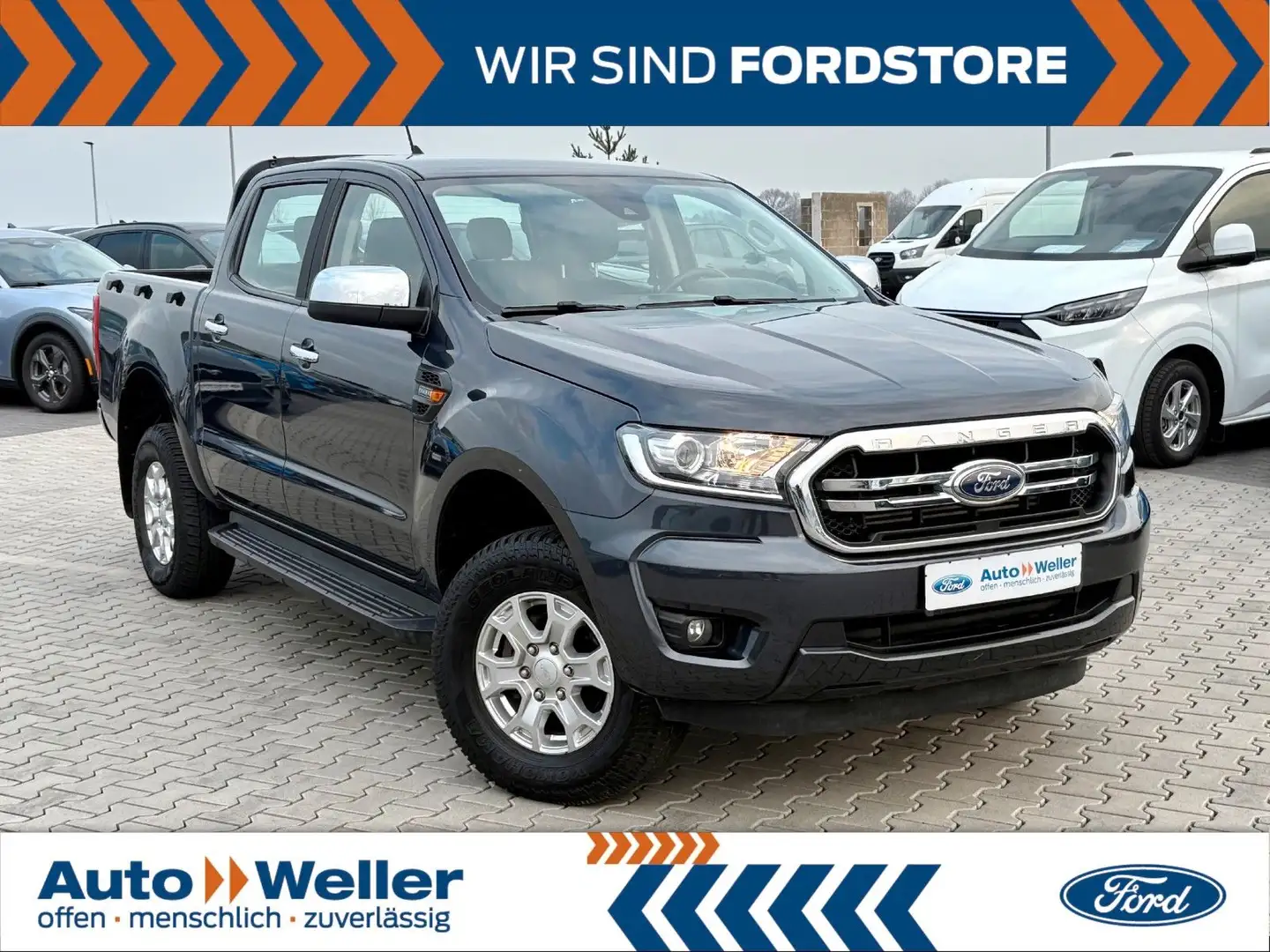 Ford Ranger XLT Doppelkabine 4x4 2.0 TDCi 1. Hand ! Grau - 1