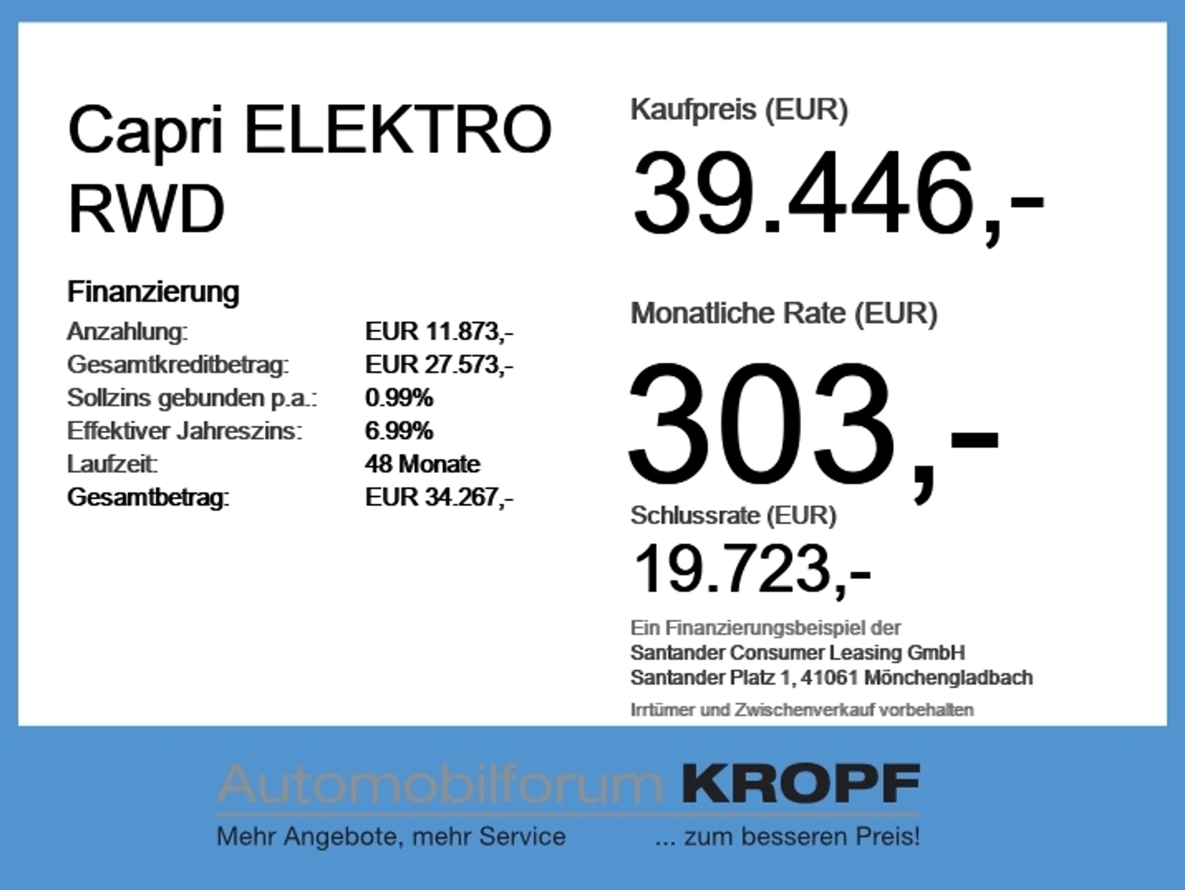 Ford Capri ELEKTRO RWD NAV*IACC*SHZ*LHZ*LED*PDC*CAM — photo 5