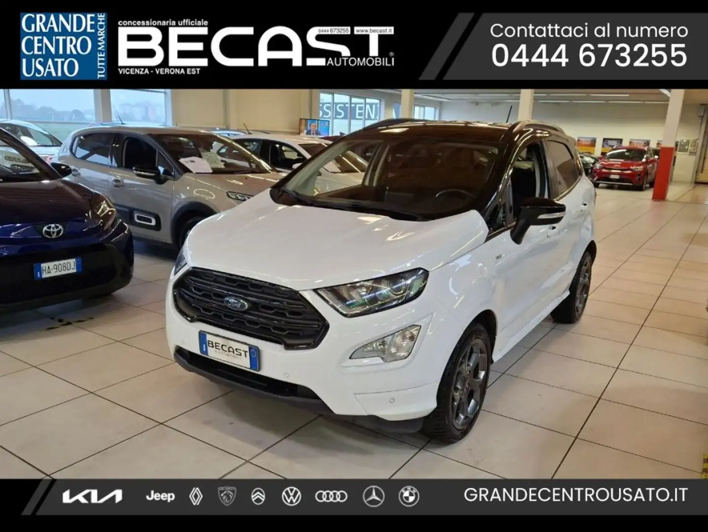 Ford EcoSport 1.5 TDCi 100 CV Start&Stop ST-Line Plus Bianco - 1