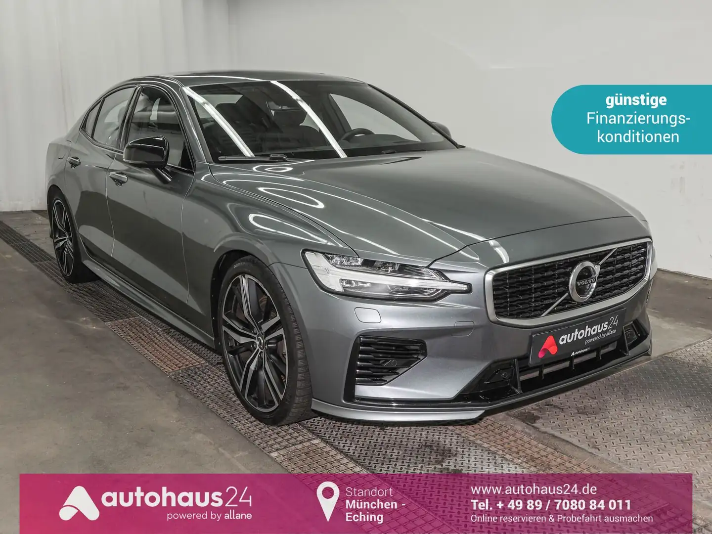 Volvo S60 T8 PHEV AWD R Design|LED|Navi|360° Grijs - 1