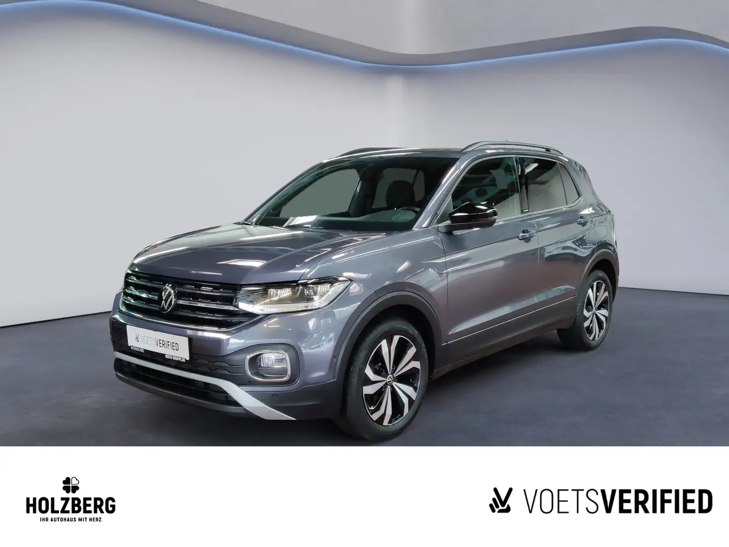 Volkswagen T-Cross 1.5 l TSI DSG ACTIVE AHK+LED+NAV+SHZ+CAM Grau - 1