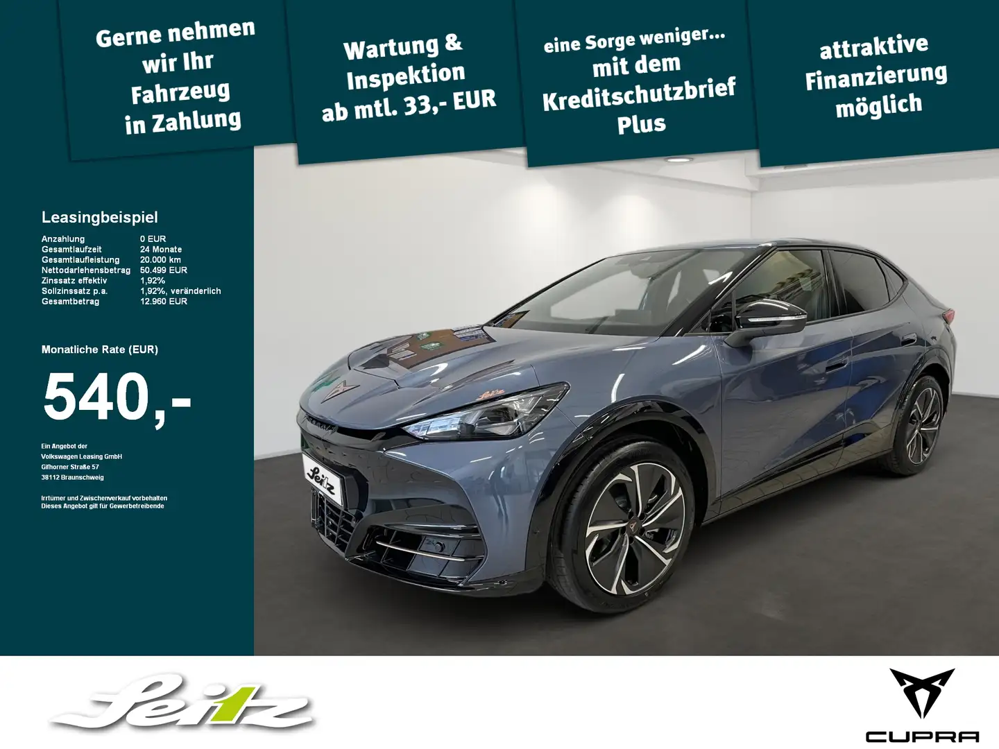 CUPRA Tavascan 4Drive VZ *NAVI*KAMERA*MATRIX* Blauw - 1