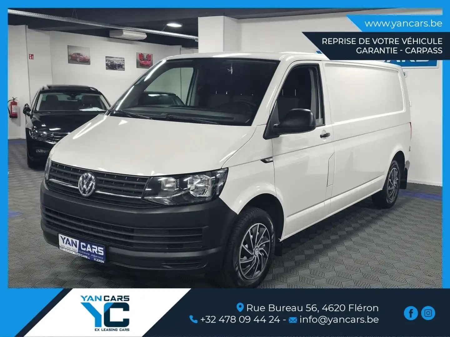 Volkswagen T6 Transporter MAXI L2 * 2.0 TDi - 150 CH * 1ER PROPR. + GARANTIE Noir - 2