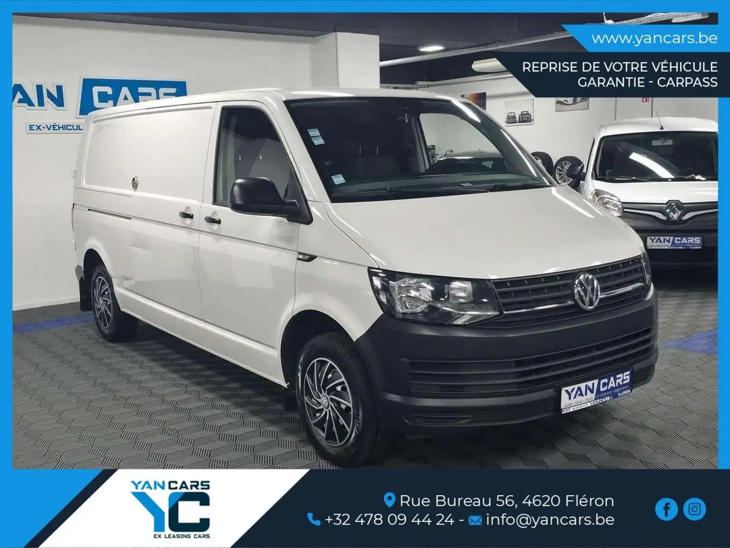 Volkswagen T6 Transporter MAXI L2 * 2.0 TDi - 150 CH * 1ER PROPR. + GARANTIE Noir - 1