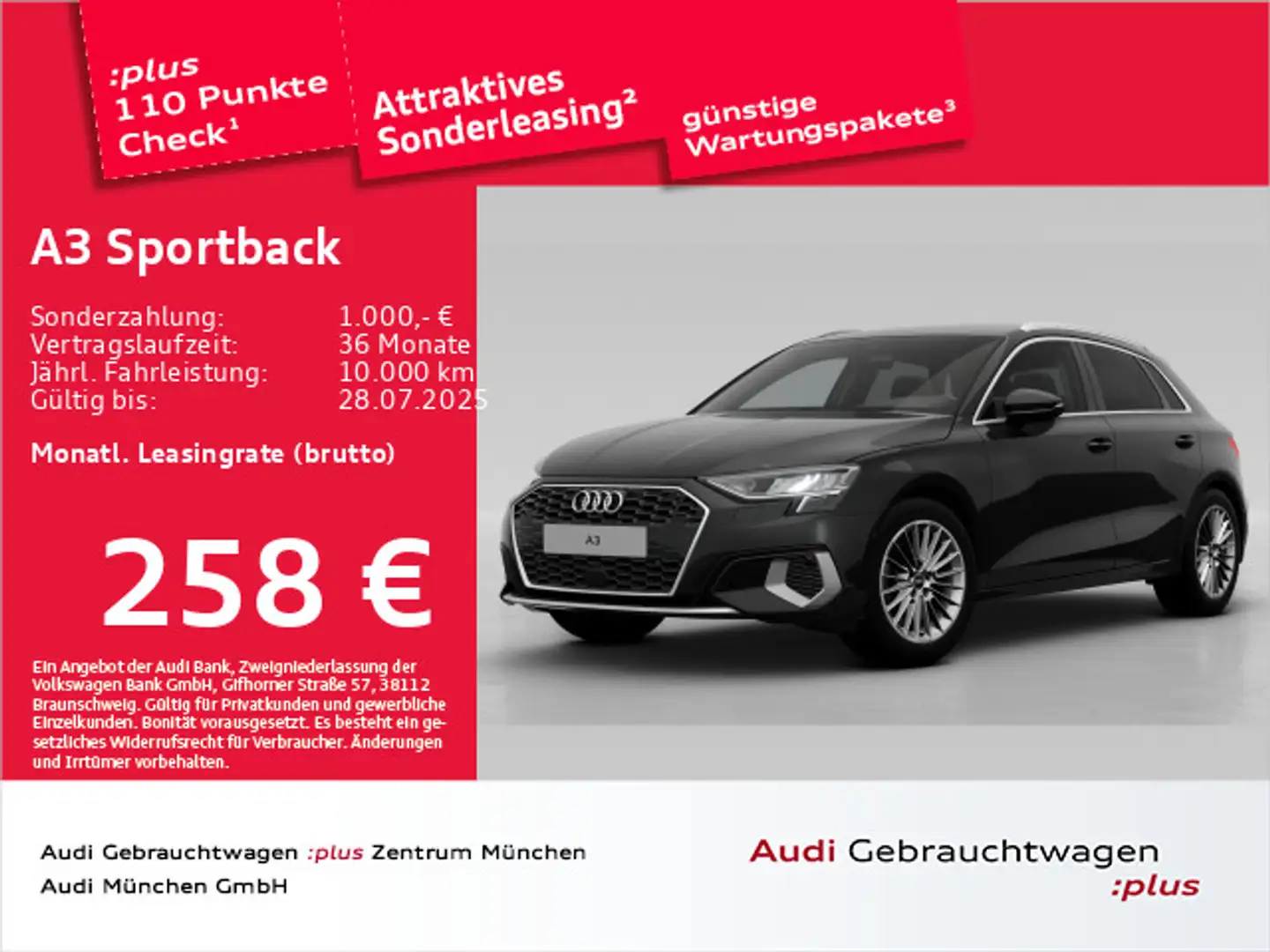 Audi A3 35 TFSI S tronic advanced AHK/PDC+ Noir - 1