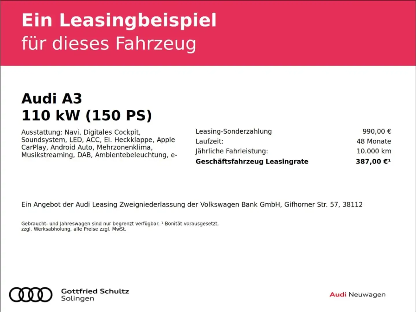 Audi A3 Sportback 35 TFSI Navi ACC Assistenzpakete Advance Grau - 2