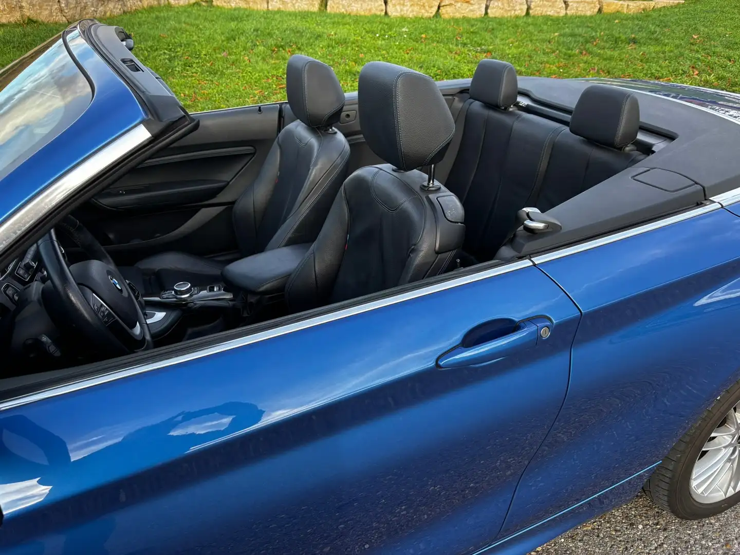 BMW 220 220i Cabrio Aut. M Sport Leder Kurvenlicht Keyless Mavi - 2