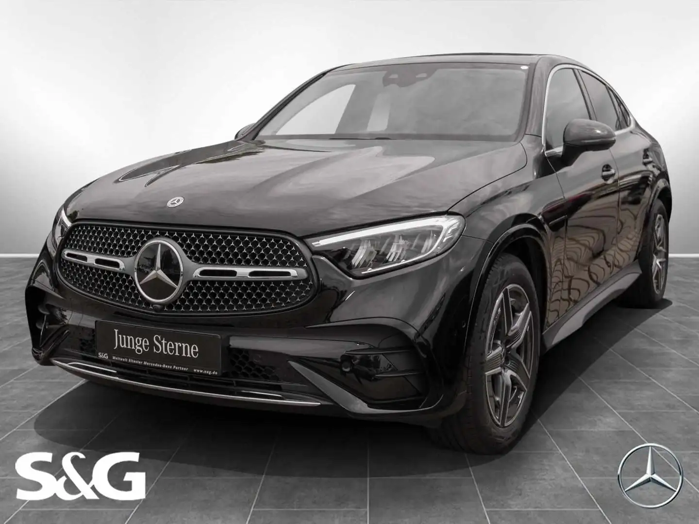 Mercedes-Benz GLC 200 Coupé AMG|4M|MBUX|RüKam|AHK|LED|DISTRO Czarny - 1