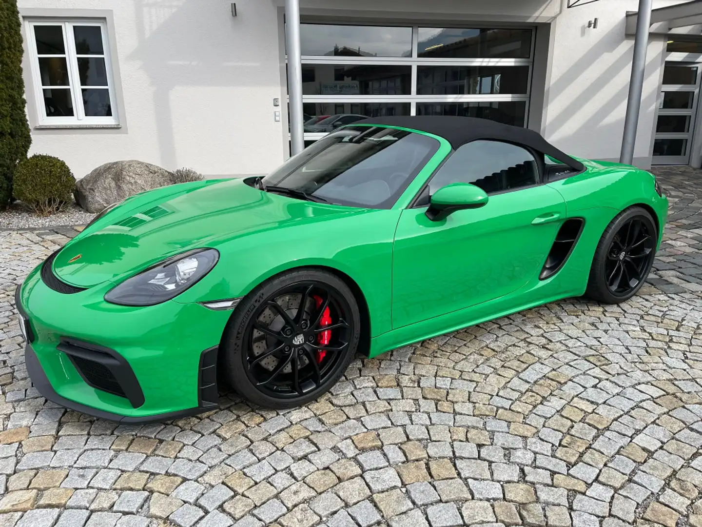 Porsche Boxster 718 Spyder|CarPlay|Kamera|Bose|SpoChrono Green - 1