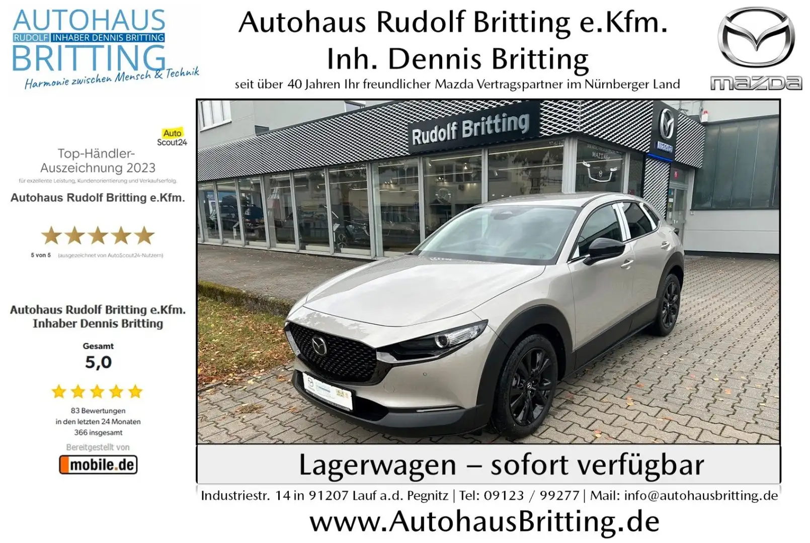 Mazda CX-30 SKYACTIV 2,5L 140PS 6AG Nagisa Navi Beige - 1