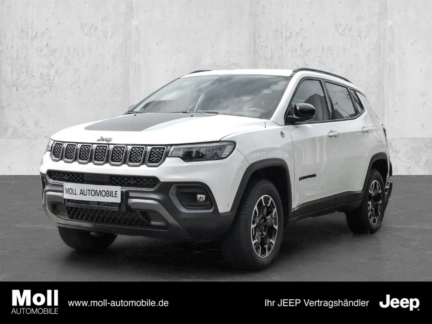 Jeep Compass Trailhawk Plug-In Hybrid Allrad Navi LED ACC Apple Weiß - 1