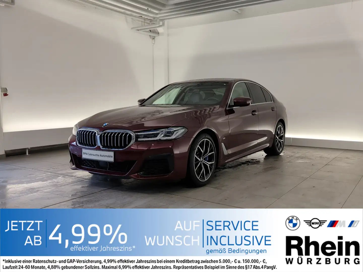 BMW 540 d xDrive Limousine M Sportpaket Laser/HeadUp Laser Червоний - 1