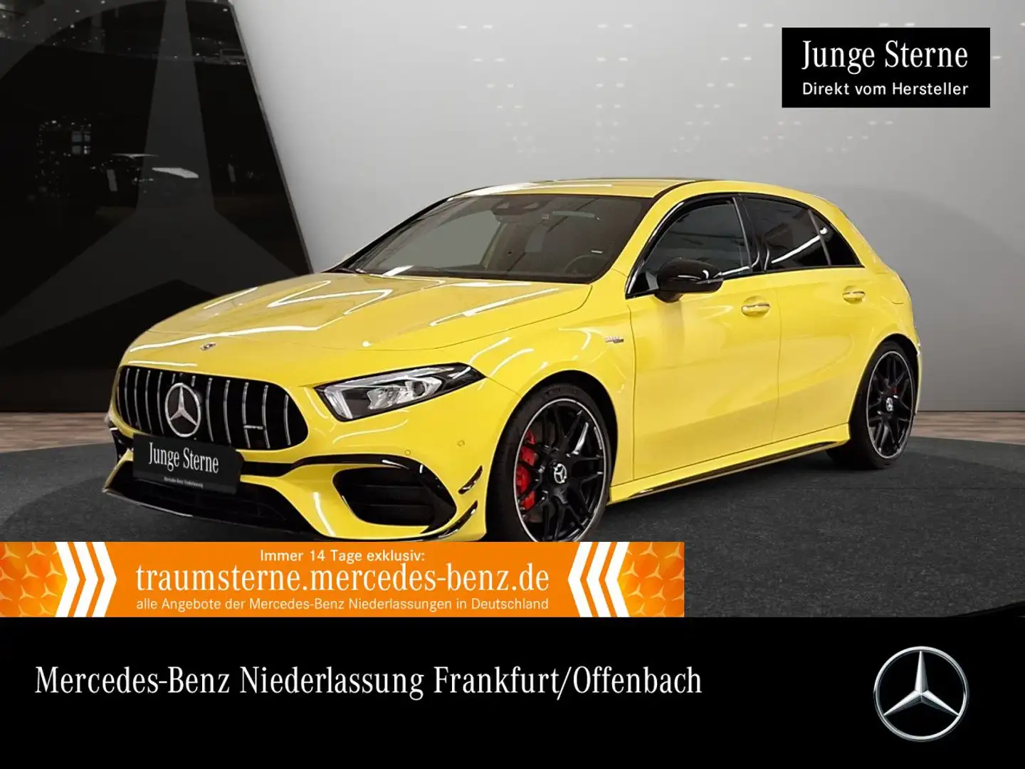 Mercedes-Benz A 45 AMG A 45 S 4M Kompakt DRIVERS+LED+PERFSITZE+KAMERA+8G Jaune - 1