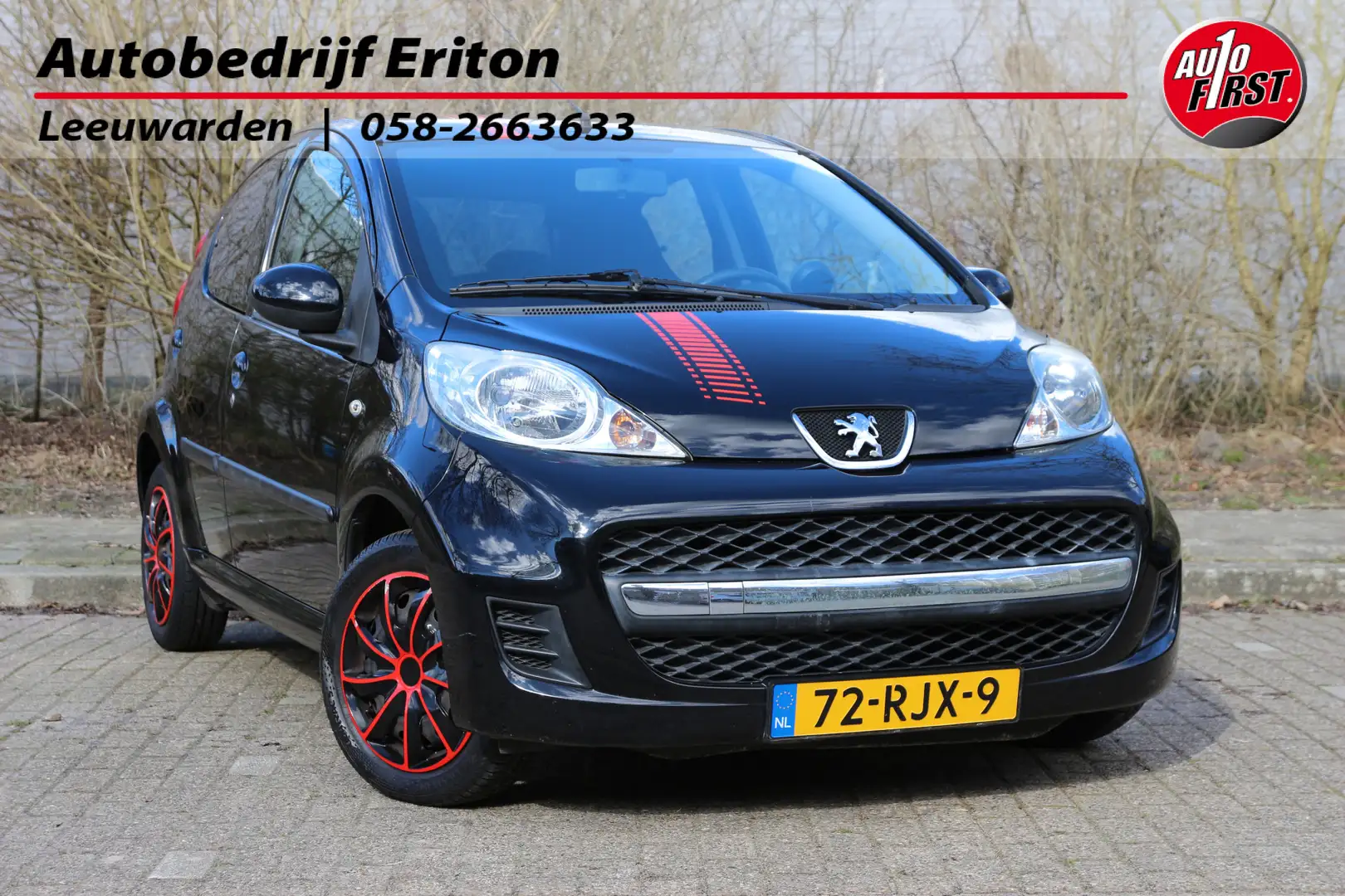 Peugeot 107 1.0-12V 68pk XS | NL-auto | 5 deuren | Airco | Rad Noir - 1
