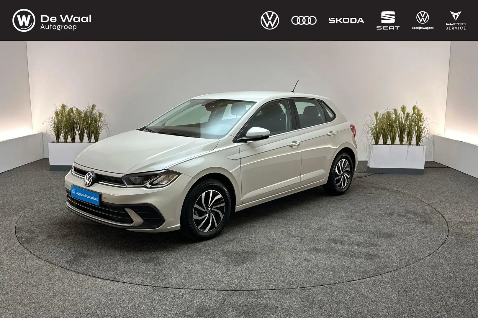 Volkswagen Polo 1.0 TSI 95pk DSG Life | AppleCarplay/AndroidAuto, Grijs - 1