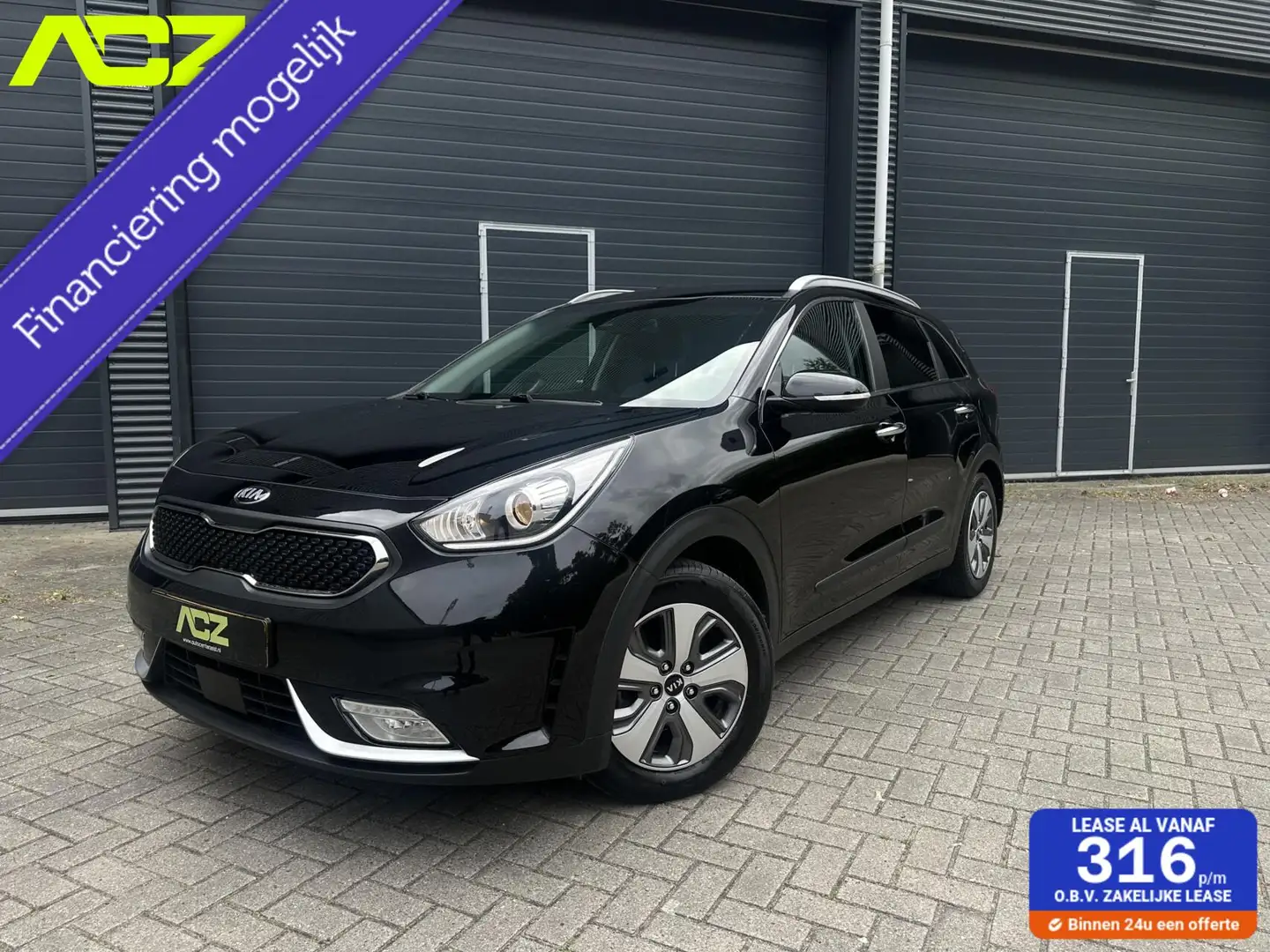 Kia Niro 1.6 GDi Hybrid|Leder|ACC|Keyless|CarPlay|Camera|NA Noir - 1