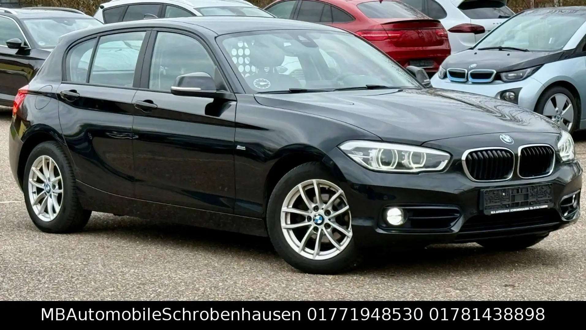 BMW 118 d Sport Line Schwarz - 1