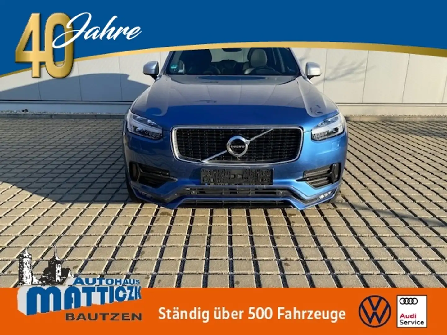 Volvo XC90 AWD R-Design 20-ZOLL/LED/STAND-HZ/NAVI+VZE/BUSINE Blauw - 1