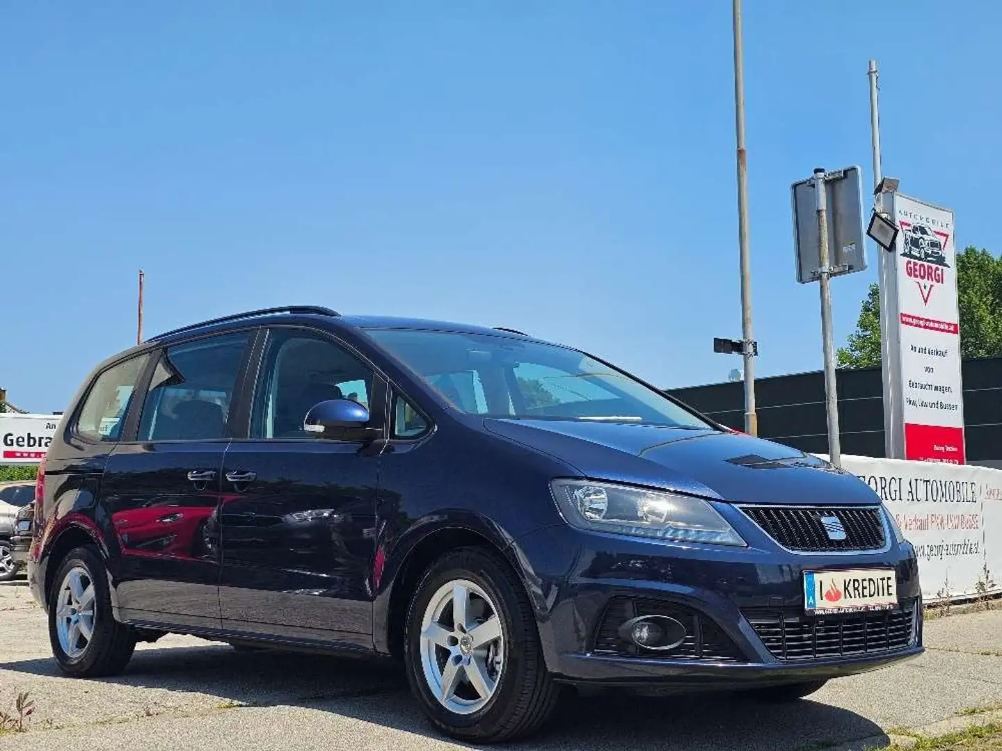 SEAT Alhambra Style 2,0 TDI CR DPF 7-Sitze Pickerl + Service-... Blau - 1