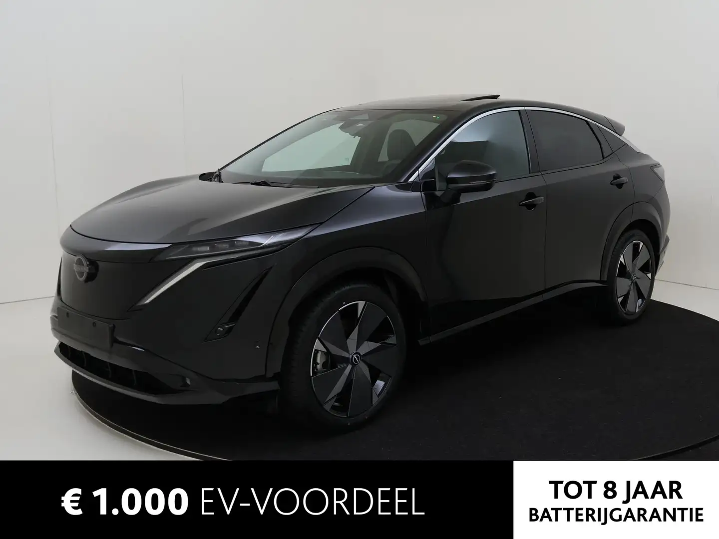 Nissan Ariya 91 kWh - 240PK Evolve AUTOMAAT| Cruise/Climate Con Zwart - 1