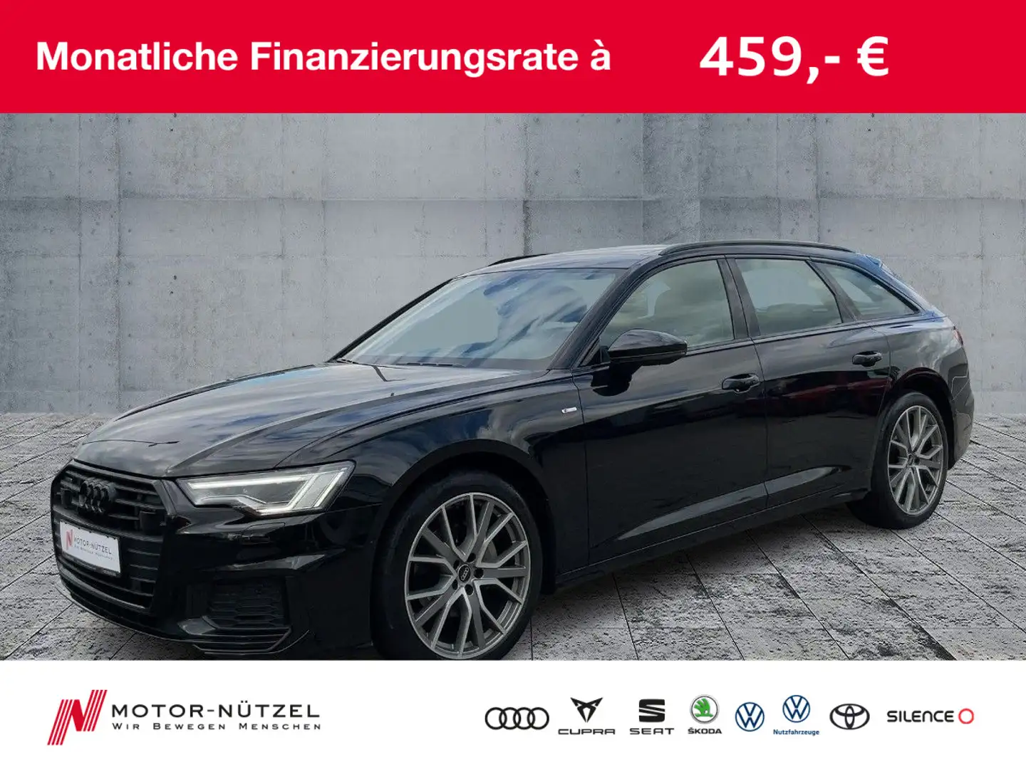 Audi A6 40 TDI QU SPORT MATRIX+NAV+RFK+ACC+PANO Schwarz - 1
