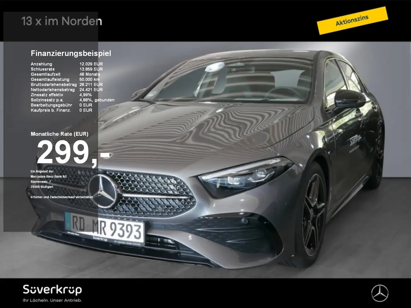 Mercedes-Benz A 200 AMG NIGHT KAMERA SPUR PDC MULTI SHZ Grau - 1