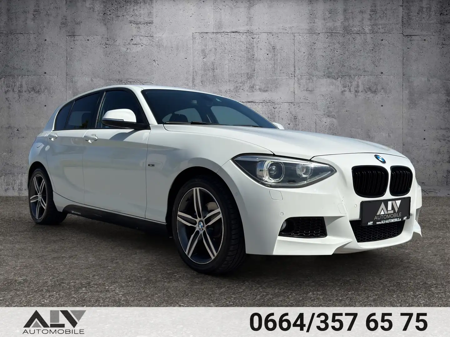 BMW 118 118 d Sport Automatik Weiß - 1