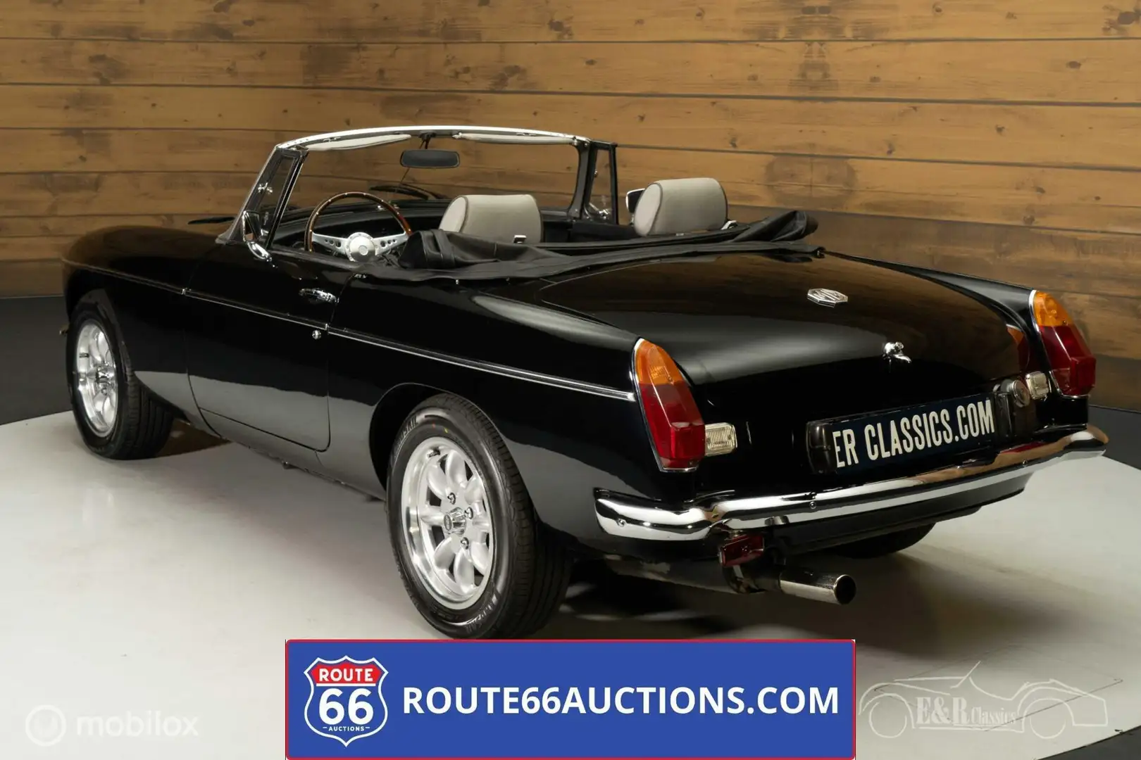 MG MGB V8 Cabriolet 1940 | Route 66 Auctions Zwart - 2