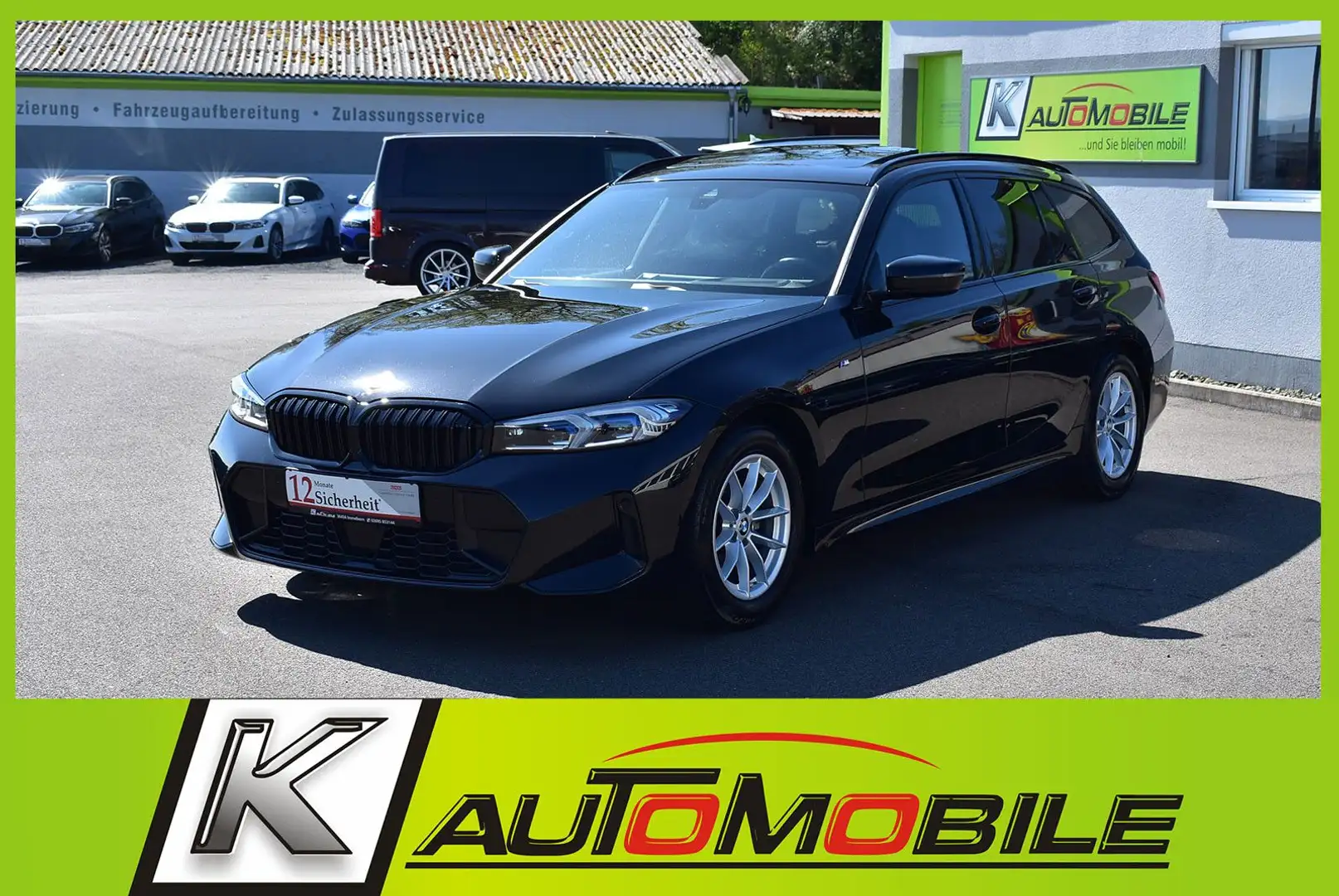 BMW 318 i M Sport Head-Up+Panorama+Kamera+Memory+ACC Noir - 1