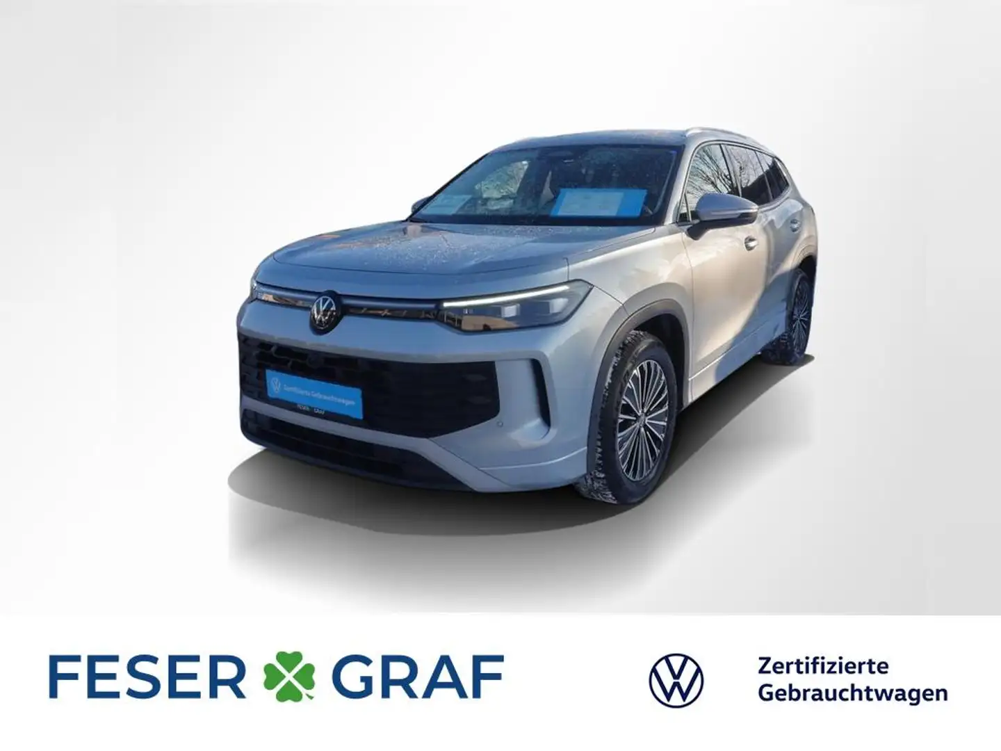 Volkswagen Tayron 2.0 TDI Life 7Si ACC AHK Navi Sitzh. 360° Silber - 1