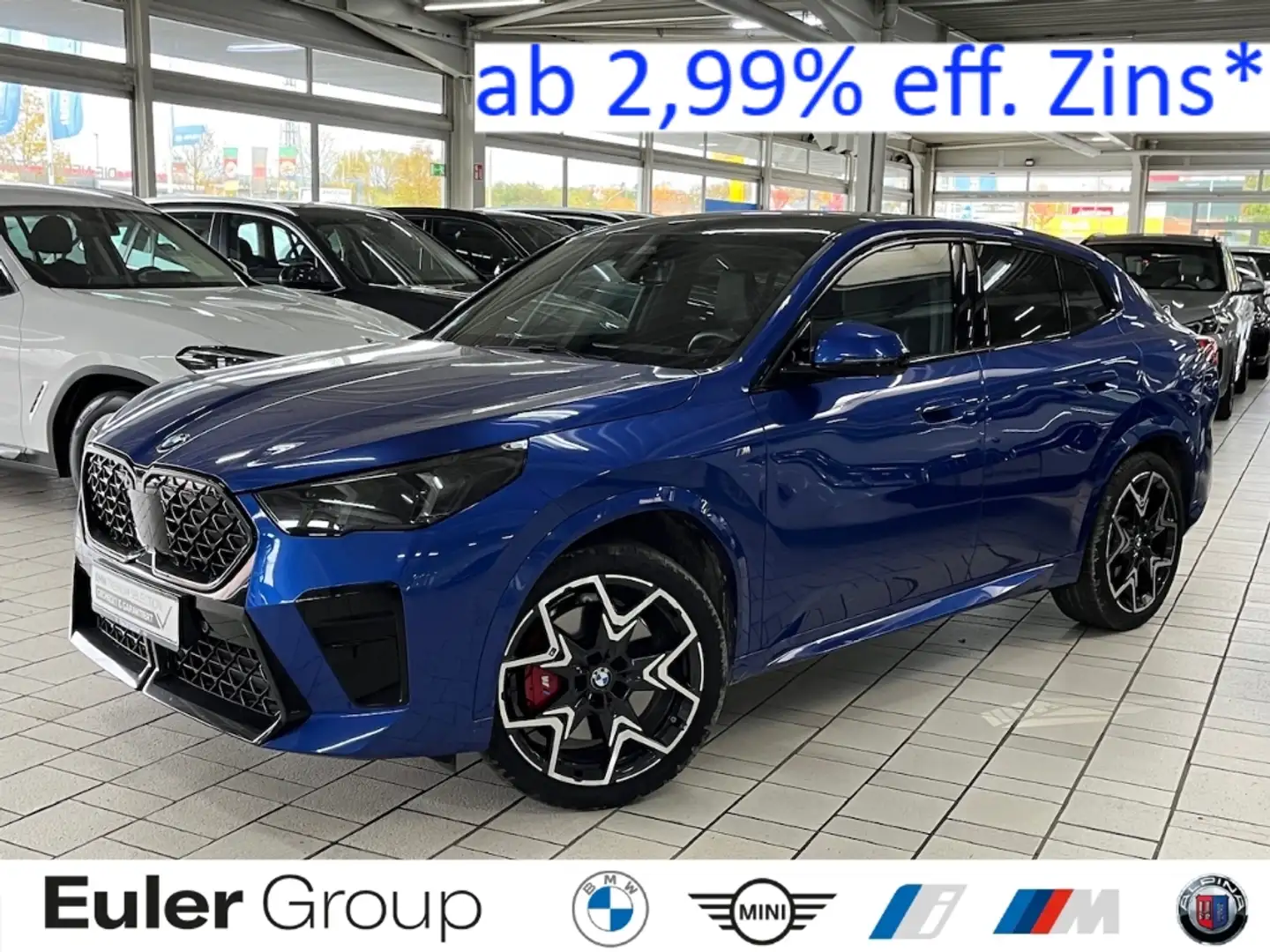 BMW X2 sDrive20d M Sport Pro 20'' AHK Pano H/K HUD Aktivs Blau - 1