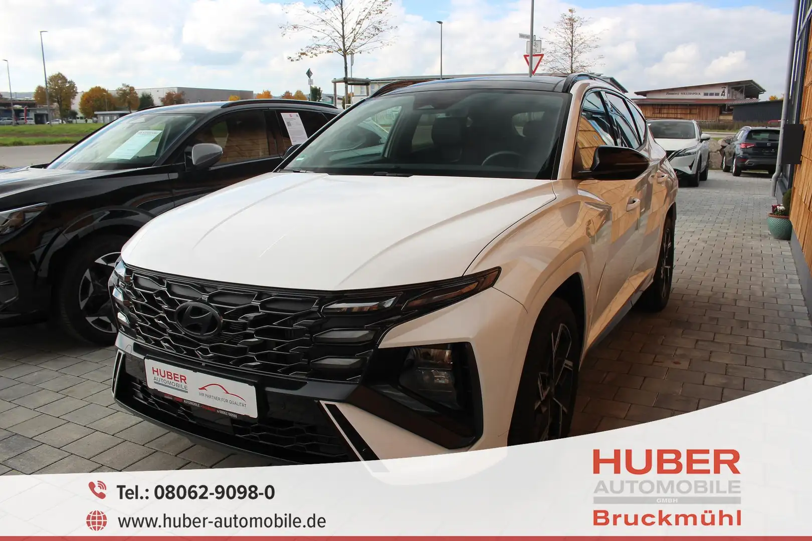 Hyundai TUCSON 1.6 T-GDI 4x4 N-Line 48V MHEV SCHIEBEDACH/NAVI/... Blanc - 1