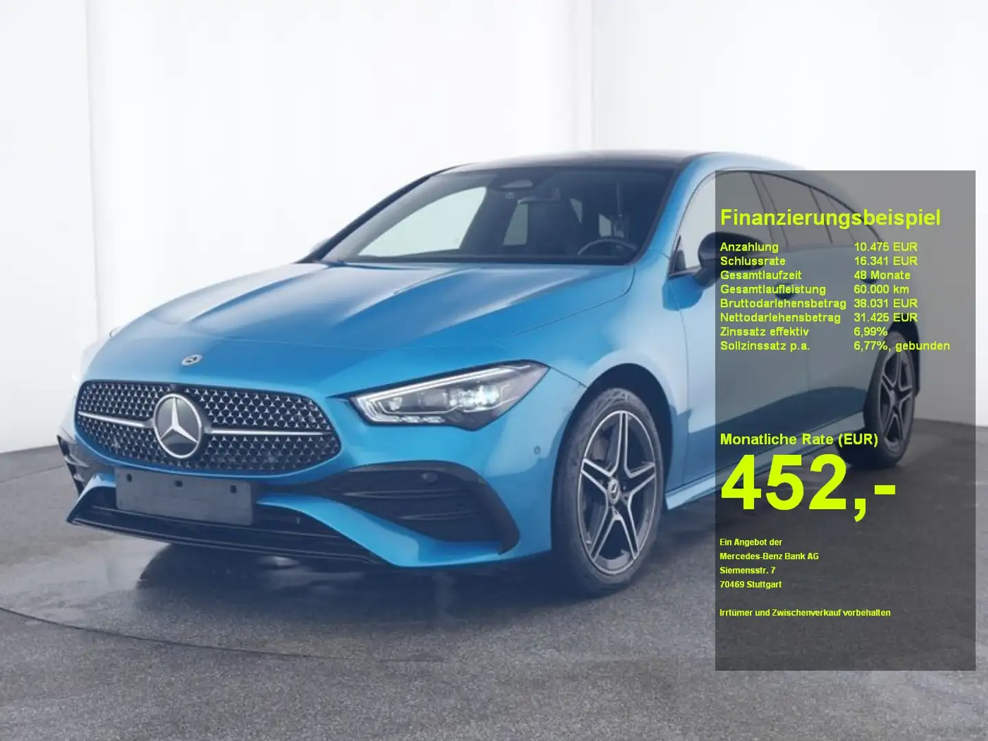 Mercedes-Benz CLA 250 e SB AMG Night Burm. Memo Pano AHK Distr. Blau - 1