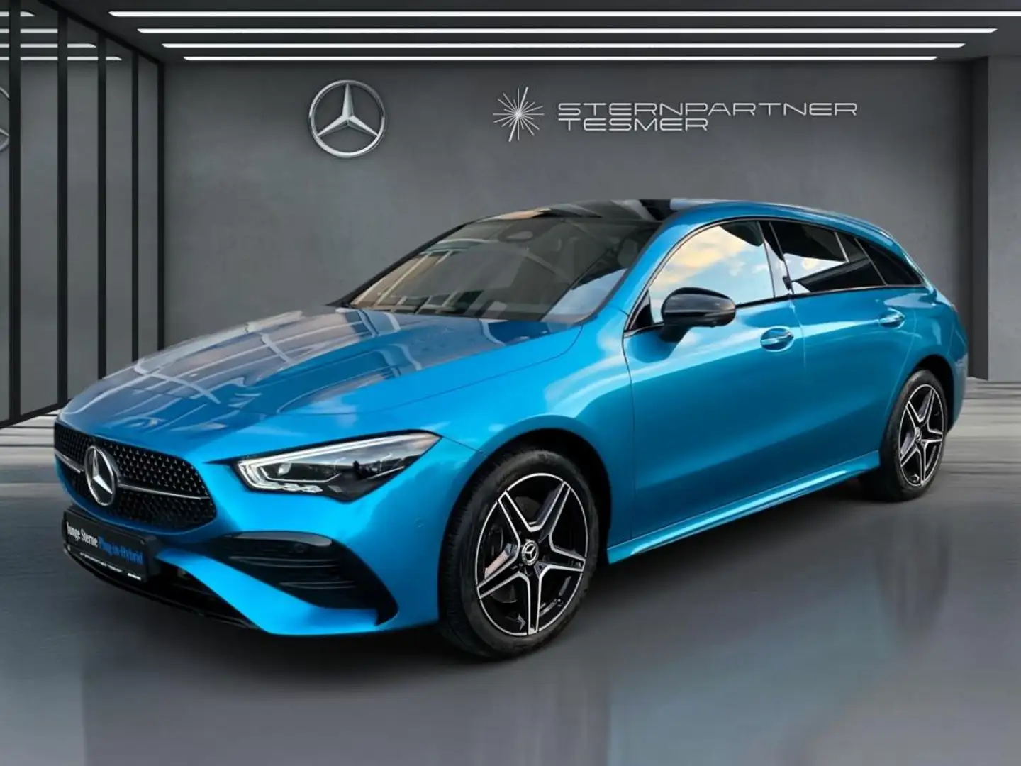 Mercedes-Benz CLA 250 e SB AMG MBEAM, BURM, DISTR, PANO, AHK Bleu - 2