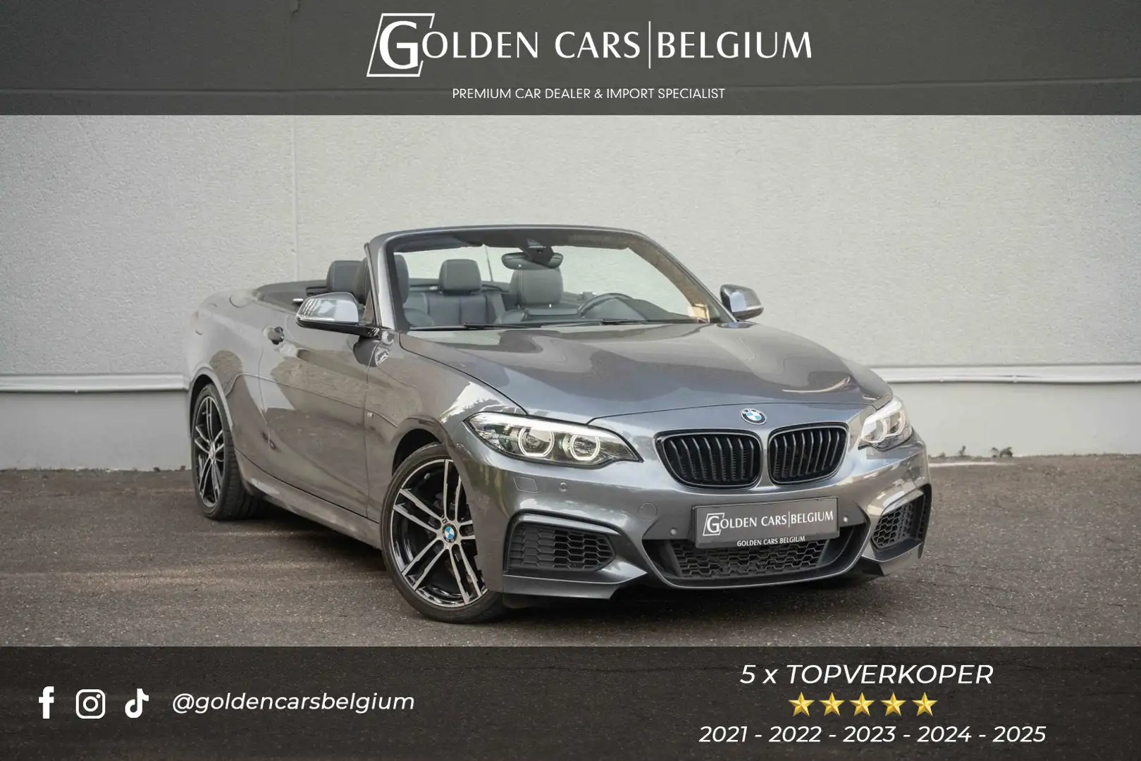 BMW 218 i Cabrio M-SPORT/LED/HIFI/BUSINESS/NAVI/PDC Grigio - 1
