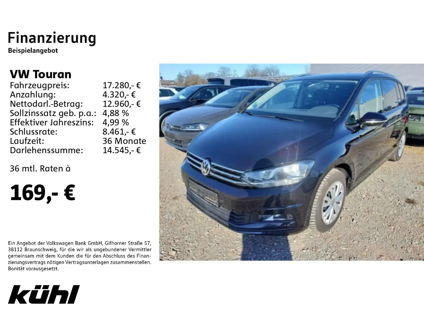 Volkswagen Touran 2.0 TDI Comfortline ACC Navi AHK Zwart - 2