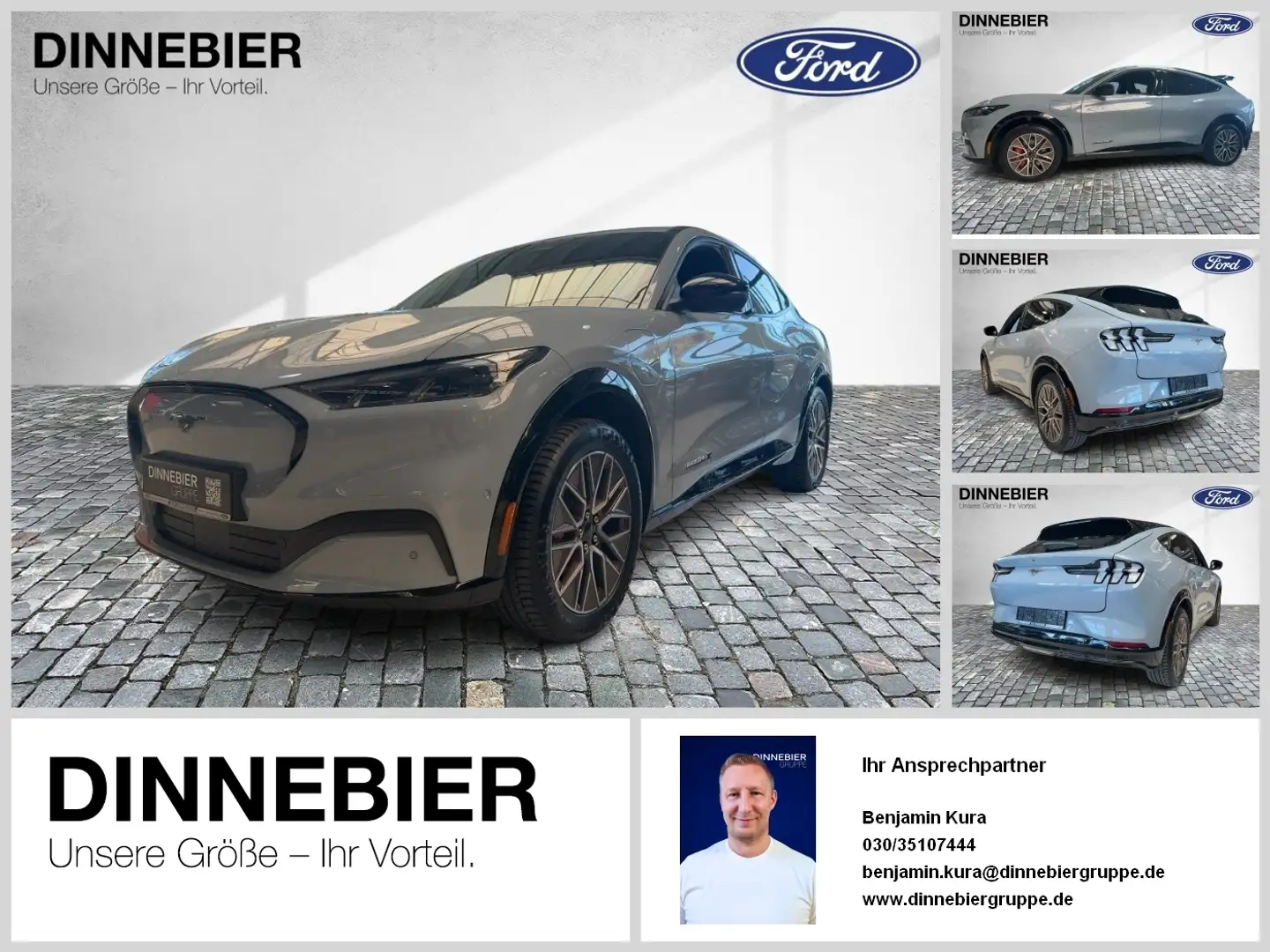 Ford Mustang Mach-E Premium 360°Kamera+LED+Navi Grau - 1