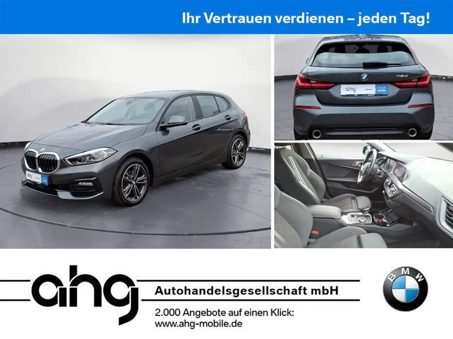 BMW 118 d *DAB*Klimaanlage* Grau - 1
