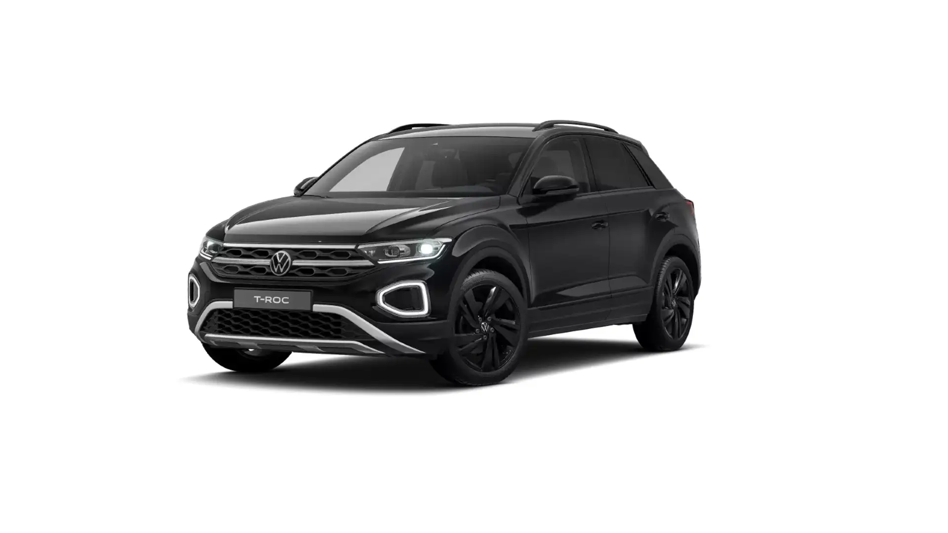 Volkswagen T-Roc 1.5 TSI Black Style Navi*AHK*StHzg*El.Heck Schwarz - 2