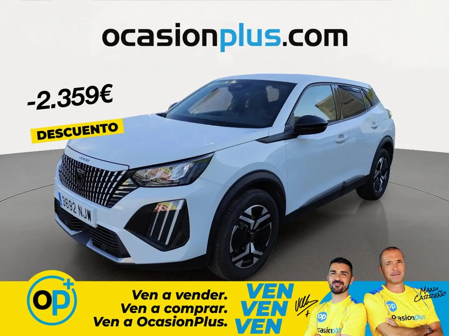 Peugeot 2008 Hybrid Allure eDCS6 145 Blanco - 1