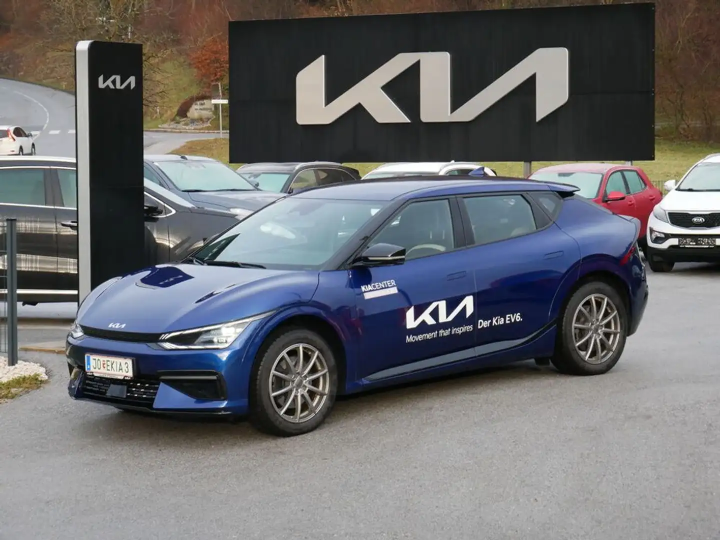Kia EV6 AWD 77,4kWh GT-Line Aut. Bleu - 1